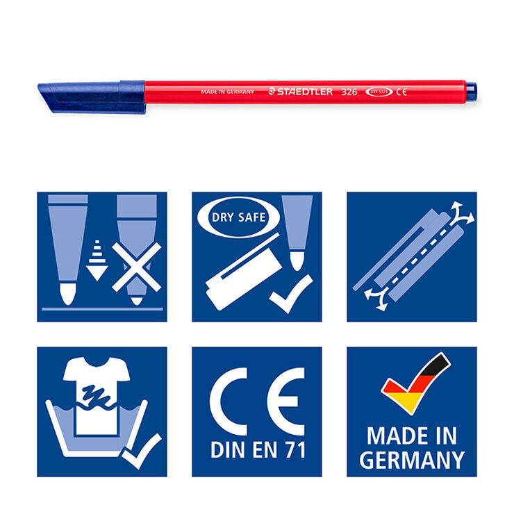 Rotuladores Staedtler 326 10 colores Rotuladores Staedtler 326 10 colores