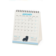 Calendario Legami 12x14,5 Sobremesa Dogs World Multiling&uuml;e 2027