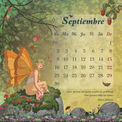 Calendario de las Hadas pared castellano 2024