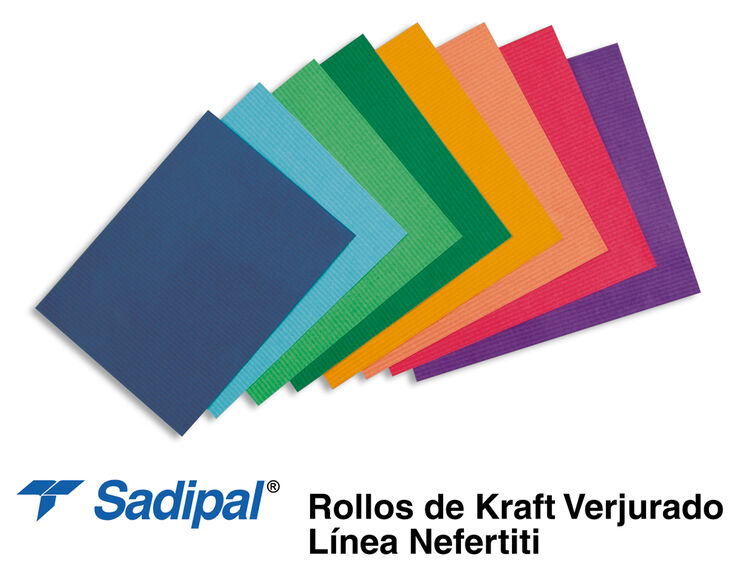 Bobina de paper kraft Sadipal 1x25m 90g verd fosc