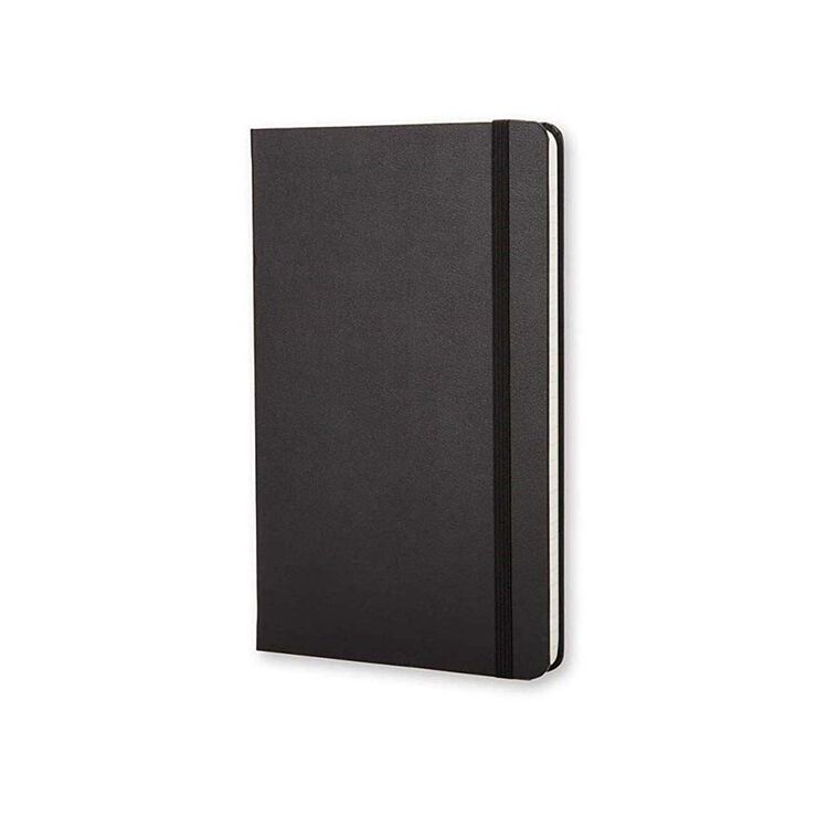 Libreta Moleskine P Negro Raya
