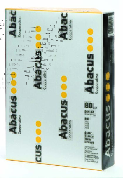 Papel Abacus blanco A4 80 g 500 hojas