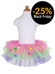 Falda TuTu multicolor pompones Great Pretenders