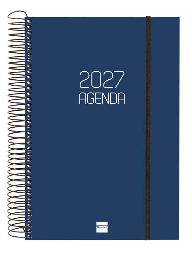 Agenda Finocam Opaque D&iacute;a P&aacute;gina 2027 Catal&aacute;n Azul