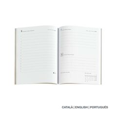 Agenda Miquelrius Journal 12x16 dia/pàg català 2026 Luxor negre