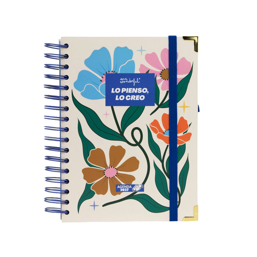 Agenda Mr. Wonderful D&iacute;a P&aacute;gina Lo Pienso, Lo Creo Castellano 2027