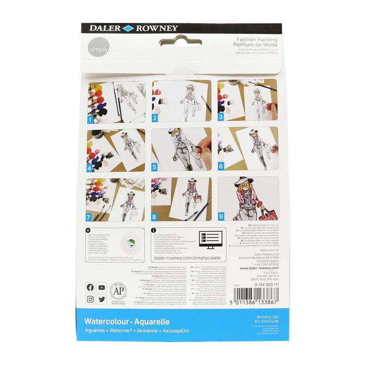 Set Daler Simply Activity acuarela Moda