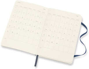 Agenda Moleskine 2021 Soft Pocket Semana Vista Ingl&eacute;s  Azul (9x14 cm)