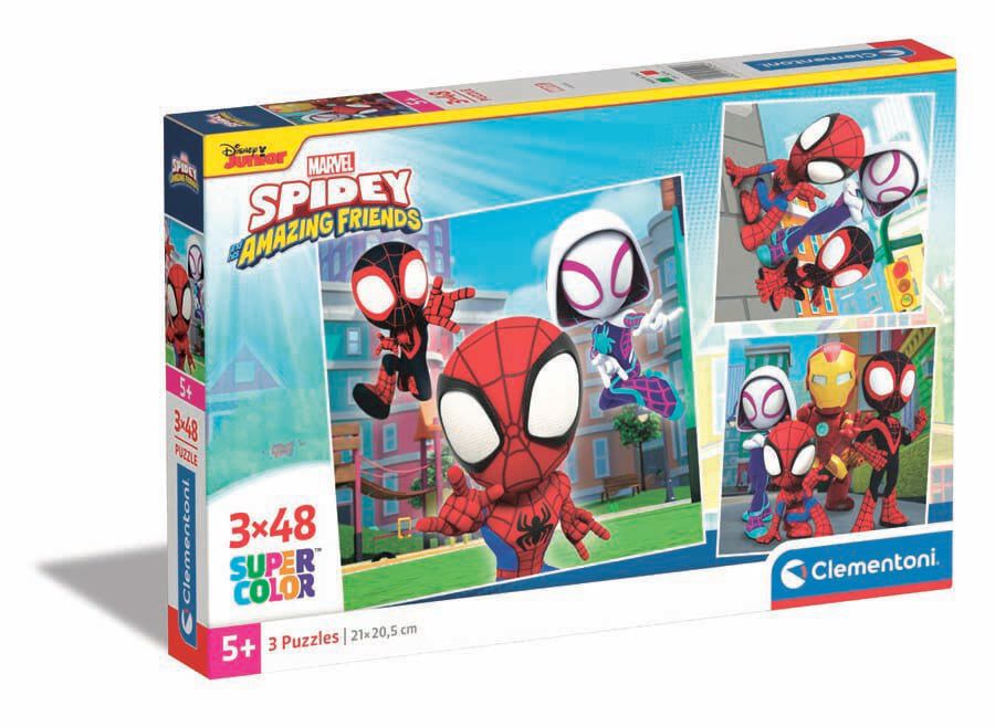 Puzle 3 X 48 peces Spidey i Amics