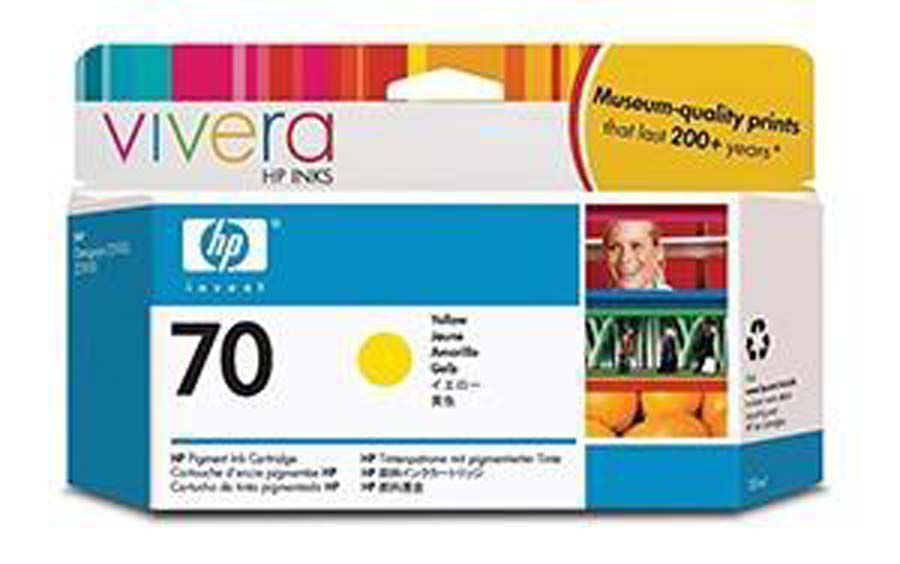 Cartucho original HP 70 amarillo - C9454A