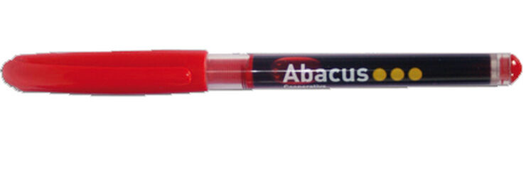 Bolígrafo Roller Abacus rojo, 10 unidades