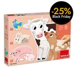 Puzle XXL Progresivo 2-3-4-5 piezas Madres y crías