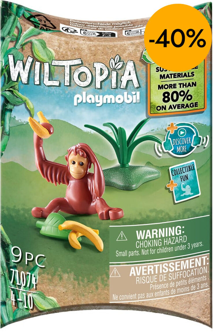 Playmobil Wiltopia Orangut&agrave; Joven 71074