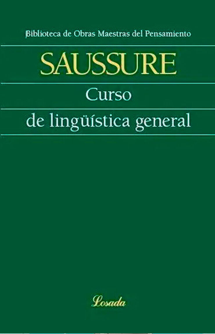 Curso de lingüística general