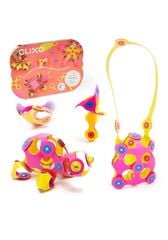 Construcción Magnética Clixo Crew rosa 30 piezas