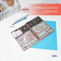 Agenda escolar Erik A5 setm/vista multilingüe 2025-26 Wally