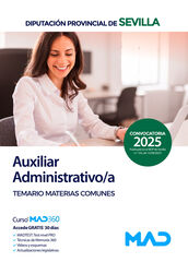 Auxiliar Administrativo/a de la Diputaci&oacute;n Provincial de Sevilla. Temario Materias Comunes