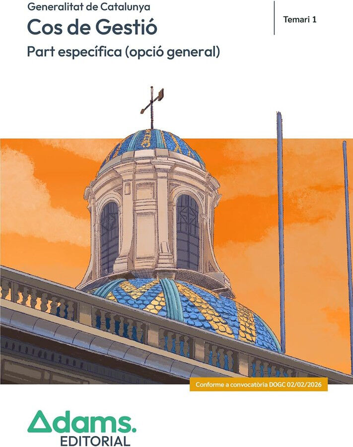 Temari 1 Cos de Gesti&oacute;, part espec&iacute;fica, Generalitat de Catalunya