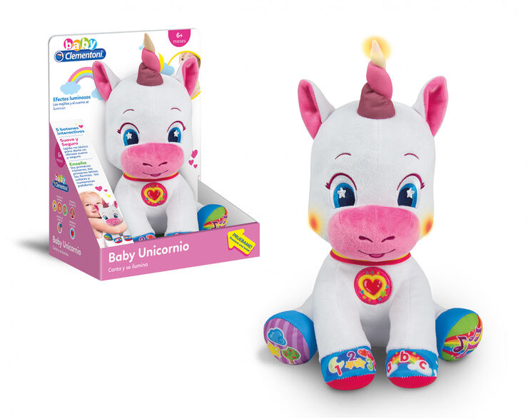 Peluche interactivo Clementoni Baby Unicornio