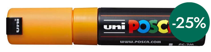 Rotulador Posca PC-7M 4,5-5,5mm naranja medio