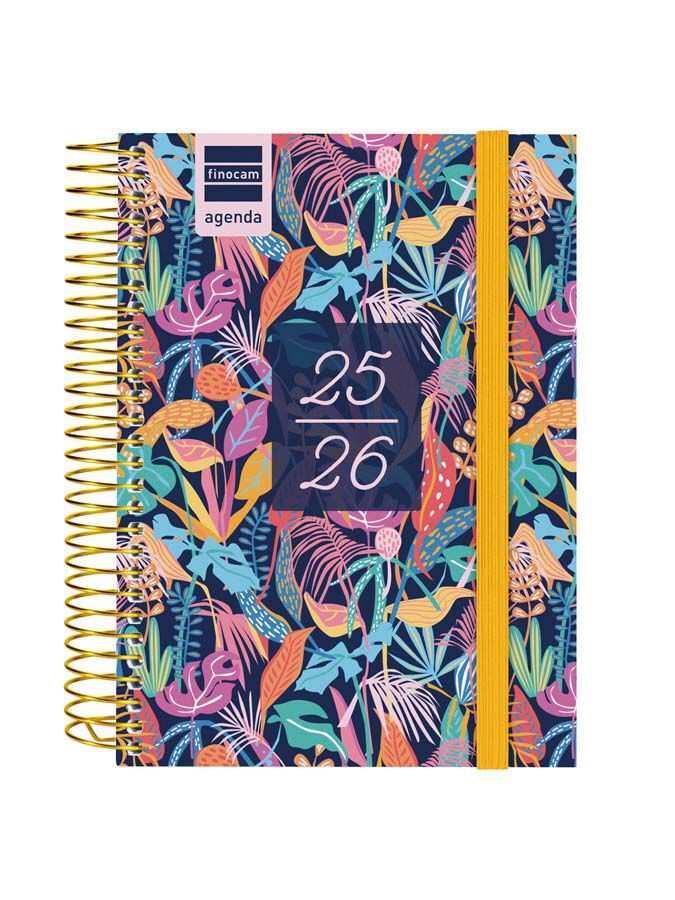 Agenda Finocam escolar Secundaria 1/8 d&iacute;a/p&aacute;g cas 2025-26 tropic