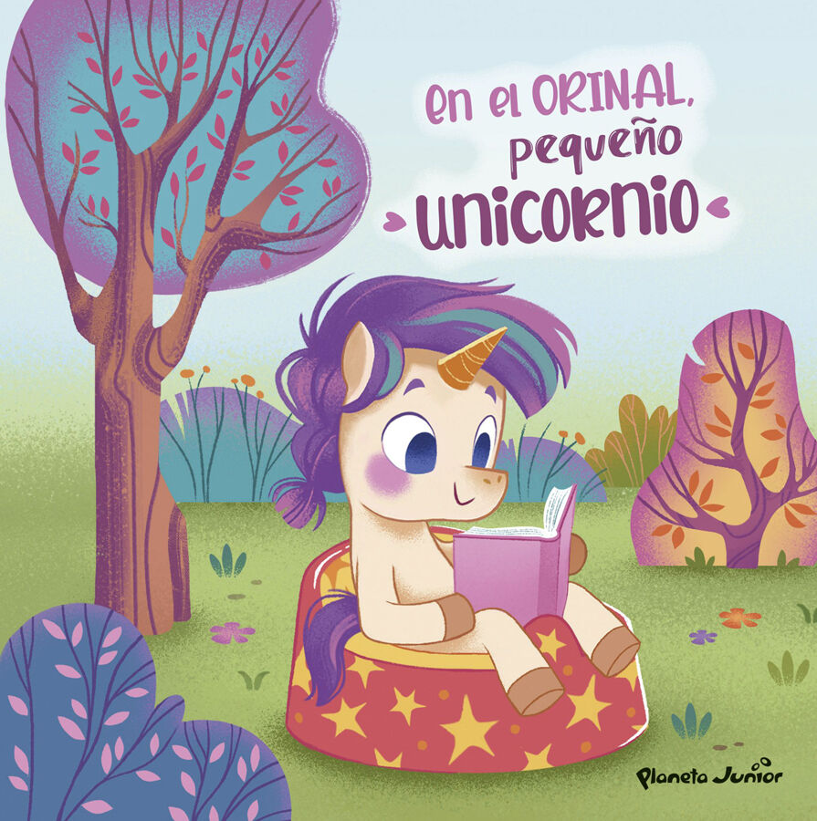 En el orinal, peque&ntilde;o unicornio