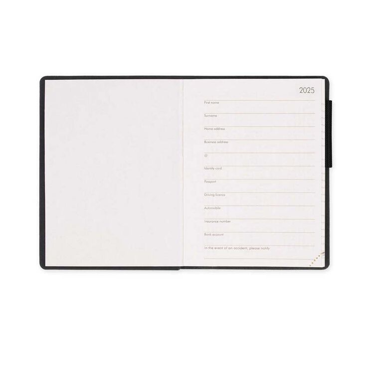 Agenda Legami Mini sem/vista mult 2025 Blackdiamon