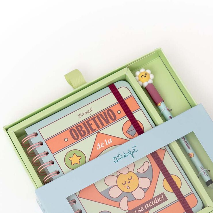 Set Agenda Mr.Wonderful Petita setm/vista 2026 cast + Bolígraf