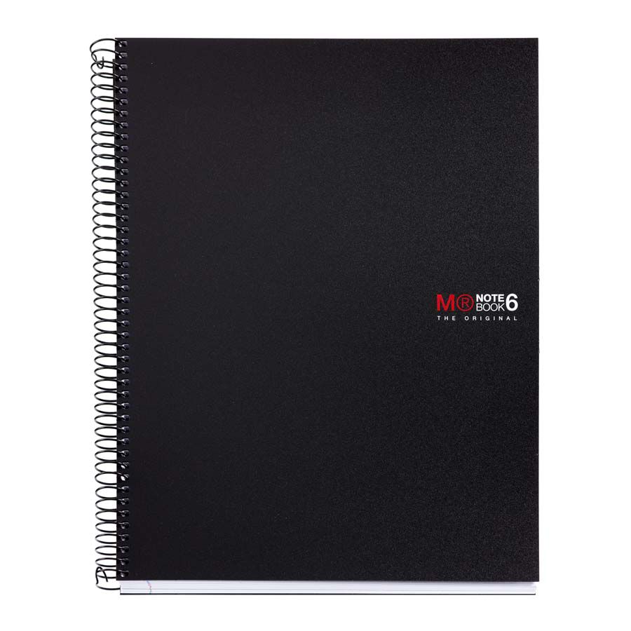Notebook 6 Miquelrius A4 150 fulls 5x5 5x5 negre