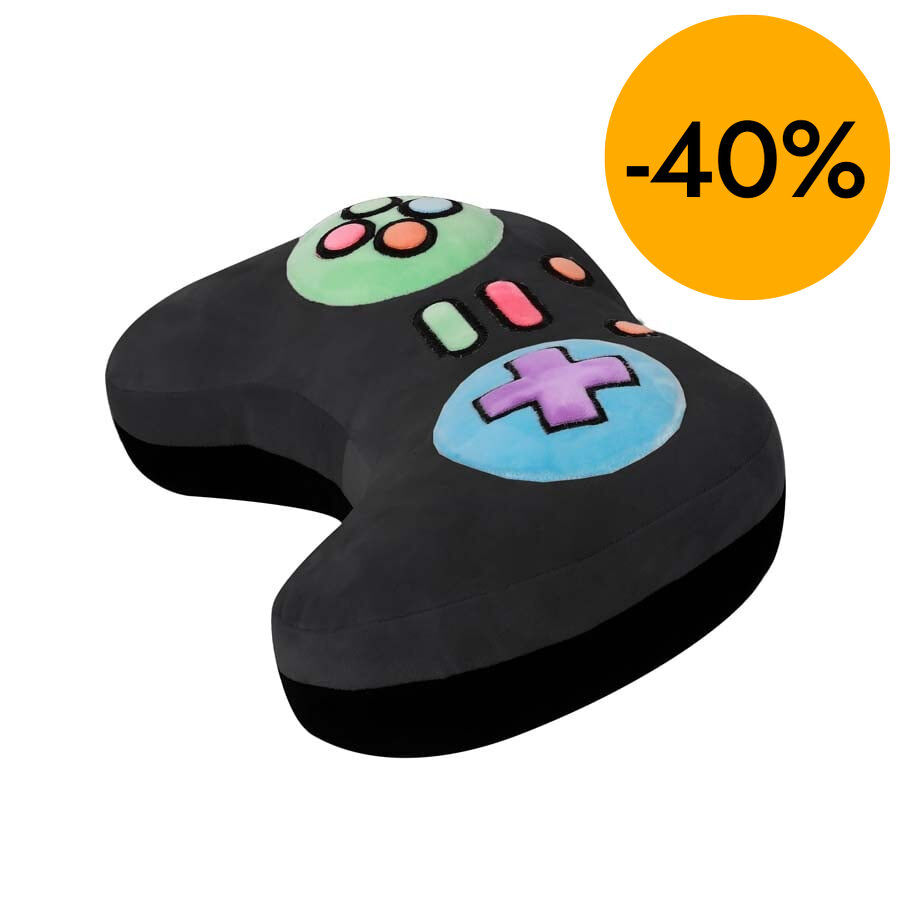 Almohada Let's Play iTotal negro