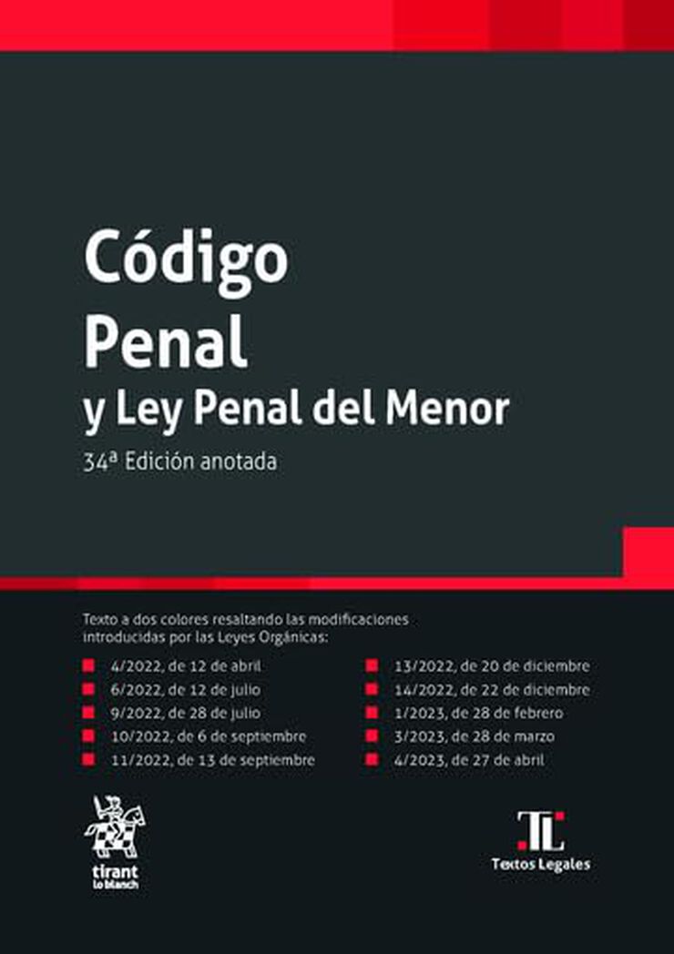 Código Penal y Ley del Menor - 34ed.