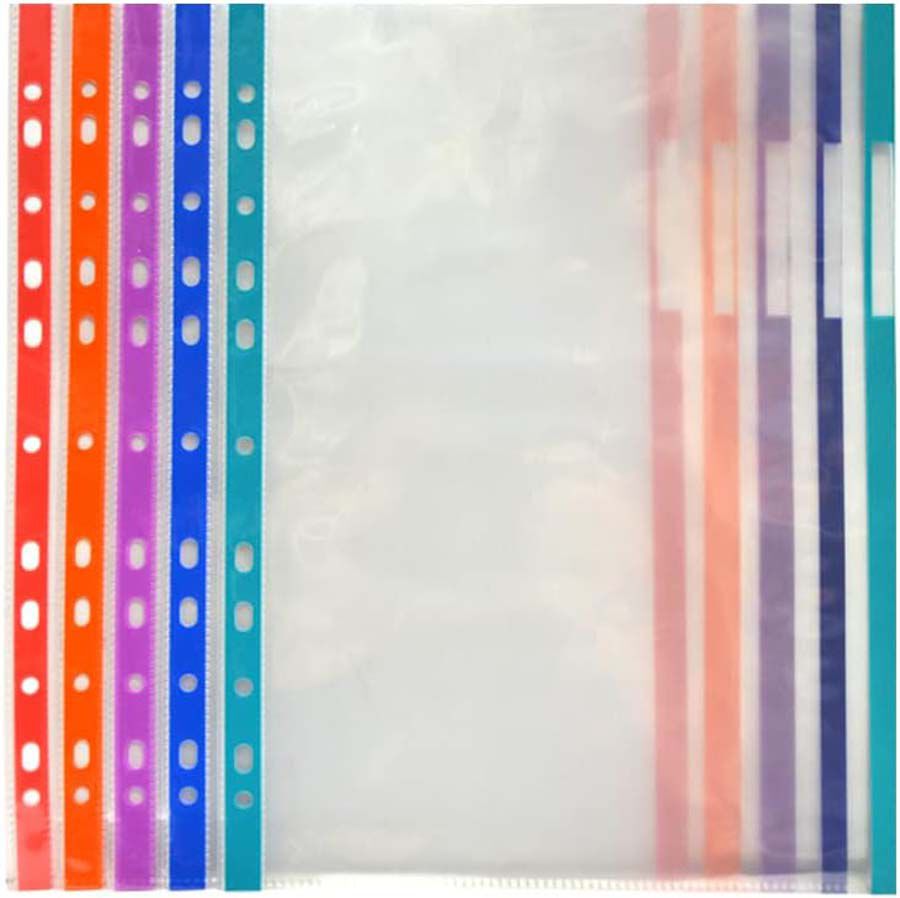 Funda/Bossa multitrepant A4 Cristal marge color 10u