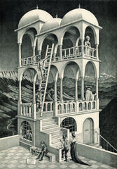 Puzle 1000 peces Belvedere M.C. Escher