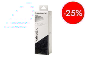 Joy Smart Iron-On 14x48cm negro glitter
