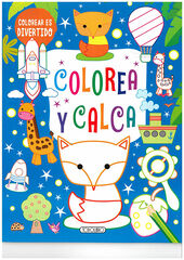 Colorea y calca (azul) Colorea y calca (azul)