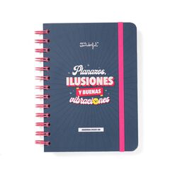 Agenda escolar Mr. Wonderful Wonder Mini sem/vista cas2025-26 Planazos, ilusiones y buenas vibraciones