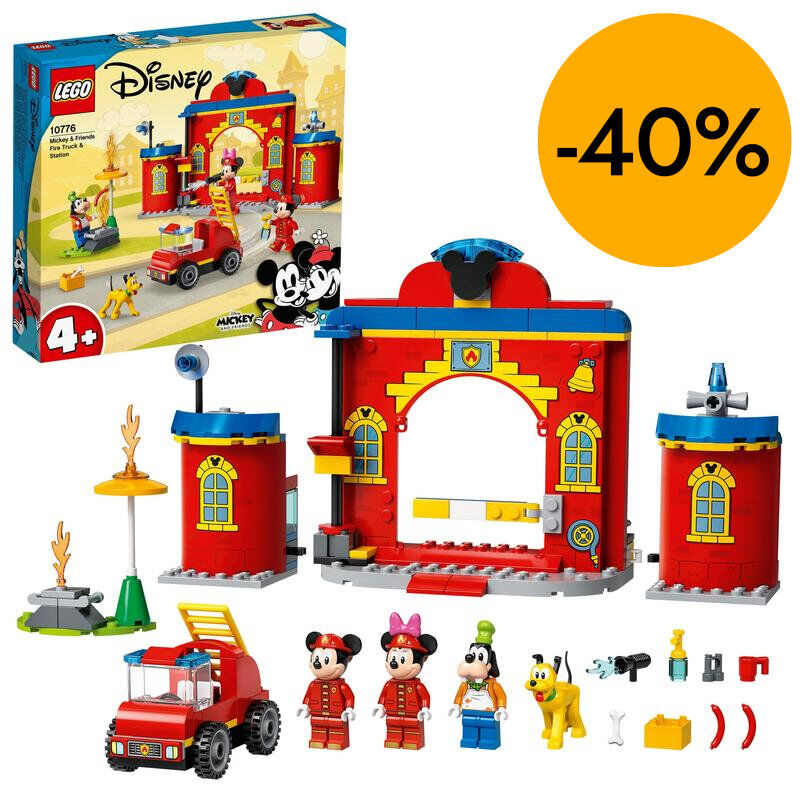 LEGO&reg; +4 Parque i cami&oacute;n de bomberos de Mickey 10776