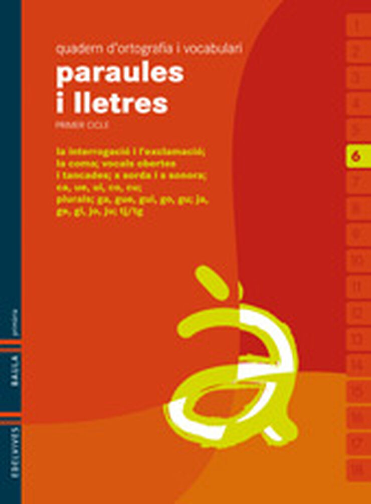 PARAULES I LLETRES 06 Edelvives 9788426374516