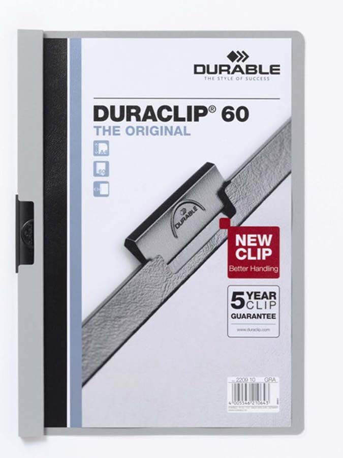 Dossier Duraclip A4 60 fulls gris