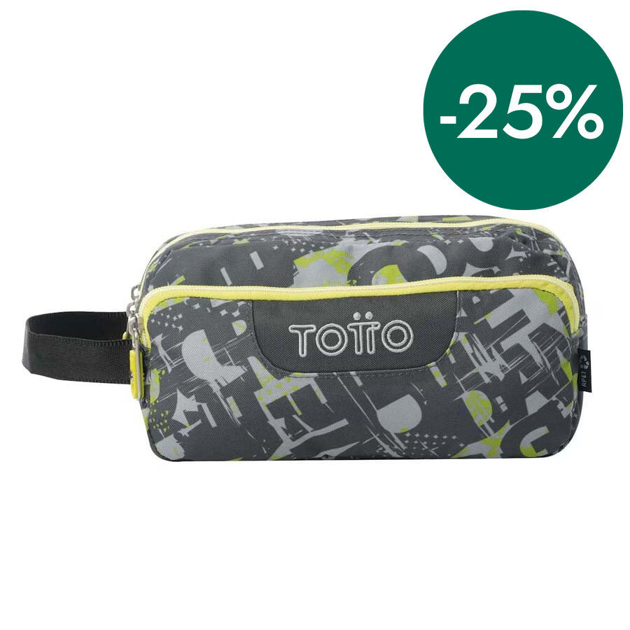 Estuche 3 cremalleras Totto Texgrunge
