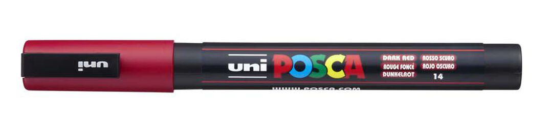 Rotulador Posca PC-3M 0,9-1,3mm rojo oscuro