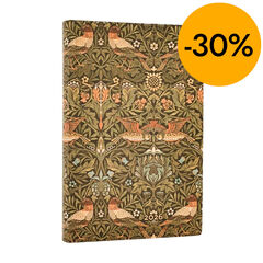 Agenda Paperblanks Flexi Aus W.Morris Mini apa&iuml;sada setm/vista cas 2026