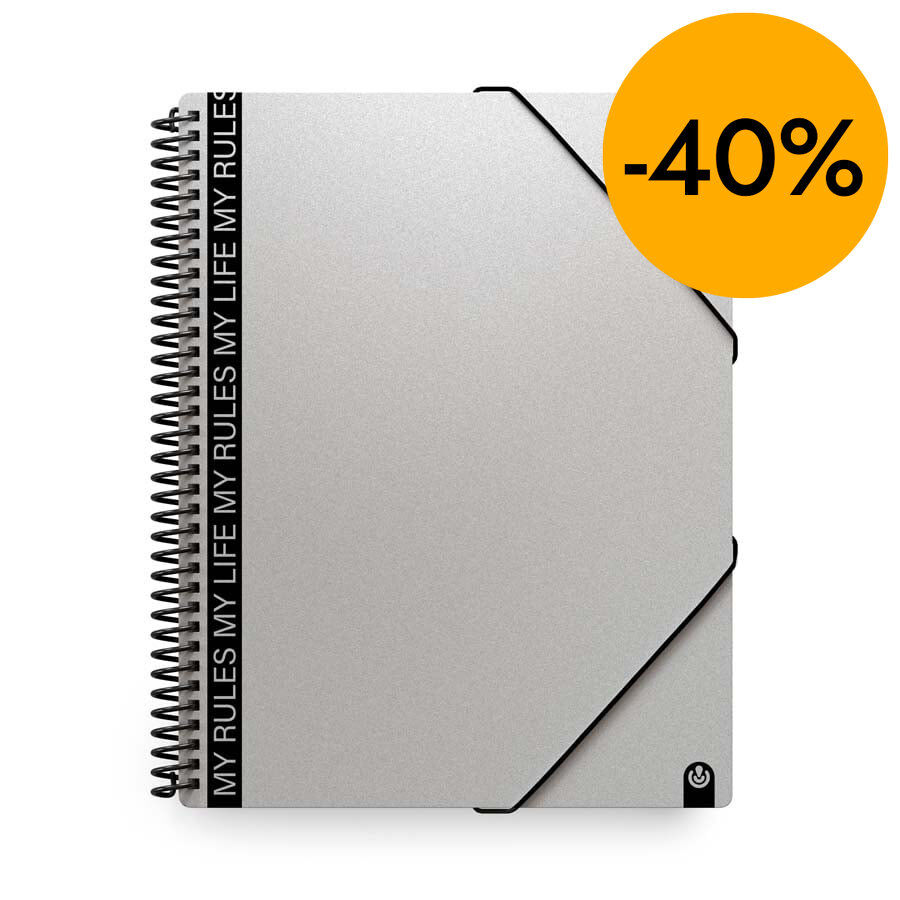 Carpeta Fundes espiral Carchivo My Rules 40 fulls gris