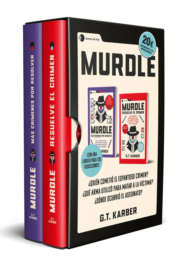 Estuche Murdle: Vol. 1 +  Vol. 2 + Libreta de deducciones