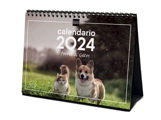 Calendario sobremesa Finocam 2024 Perros Y Gatos cas