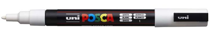 Retolador Posca PC-3M blanc