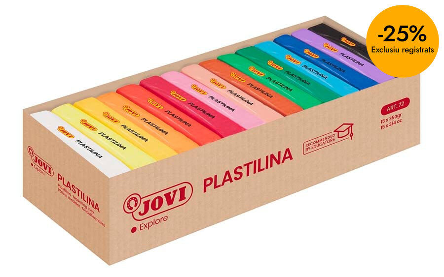 Plastelina Jovi vegetal 350g 15 colores