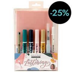 Set Lettering Talens Amante Volador rosa