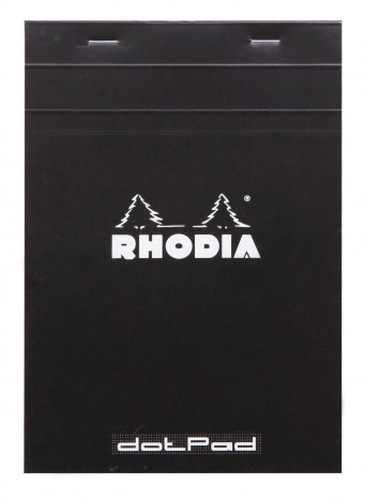 Bloc Rhodia Dots A5 80 fulls Negre