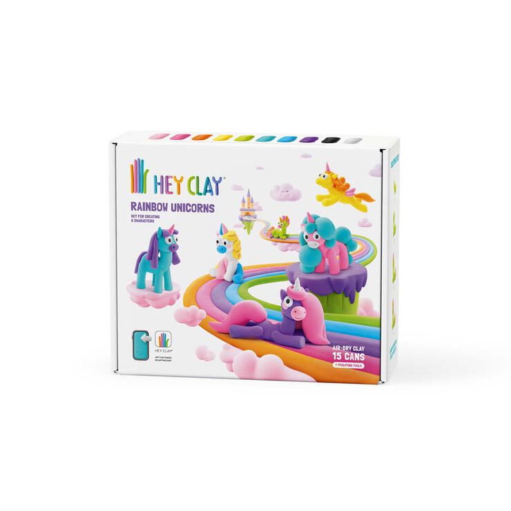 Hey Clay Set Unicorn 15 pots